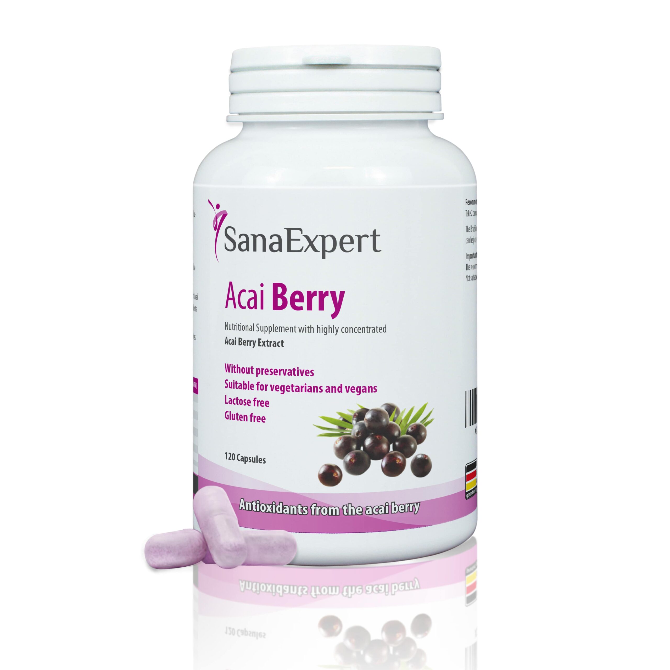 SanaExpert Acai Berry, 120 Capsules - SanaExpert GmbH