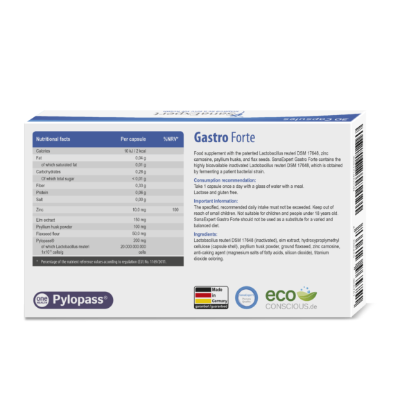 SanaExpert-Gastro-Forte ingredients